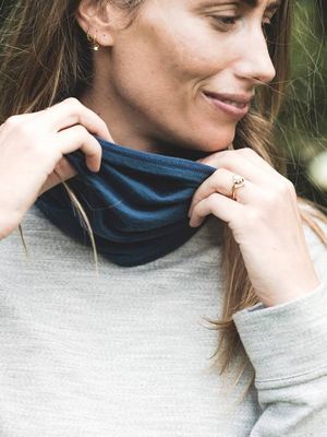Merino Snood Navy