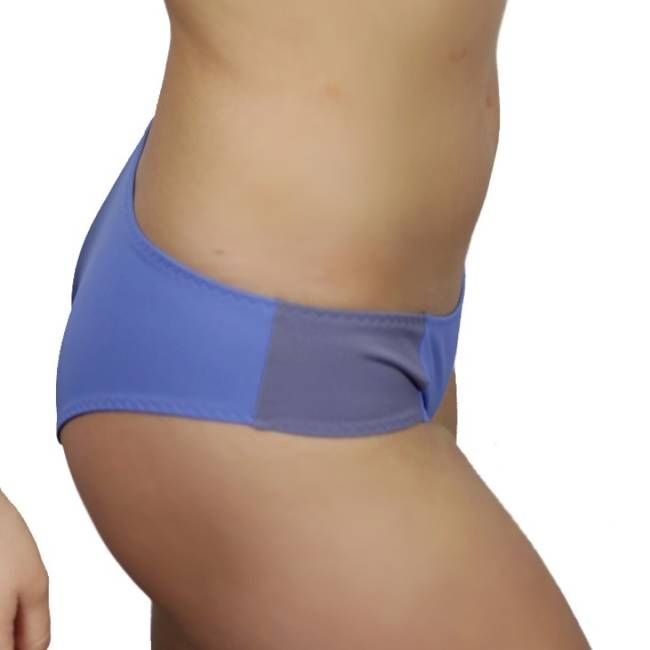 Recyclin Bikini-Hose Lorelow sailorblue / grau - kaufen