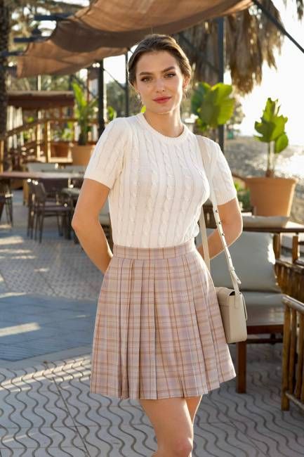 Iris Pleat Skirt