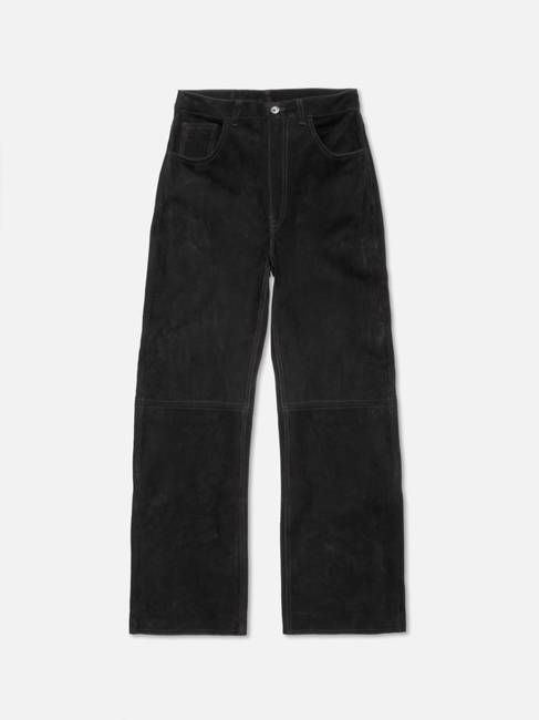 Clean Eileen Suede Pants Black | Nudie Jeans