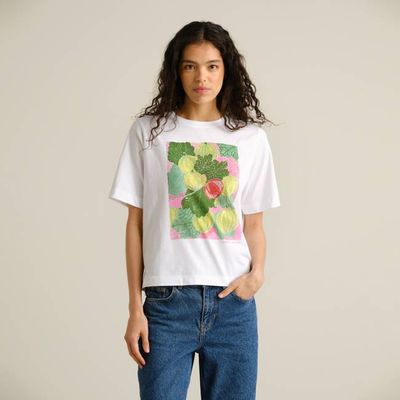 DEDICATED - T-shirt Vadstena Gooseberries White