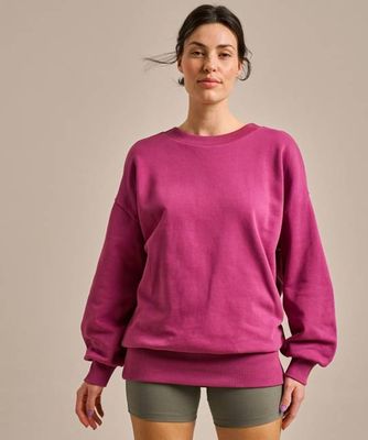 Longline Pleated Back Sweatshirt