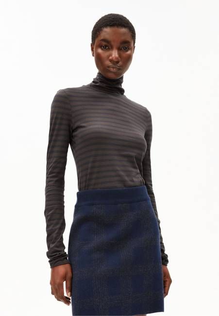 GRAZILIANAA STRIPE LONGSLEEVE | walnut cream-dark steel