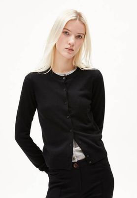 OPHALIAA MERINO CARDIGAN | schwarz