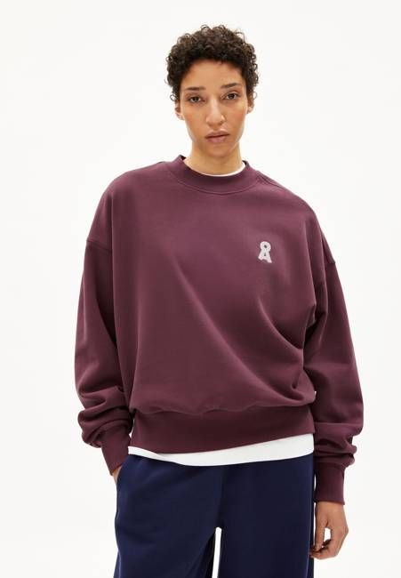 ICONIC Å ALIZAA SWEAT | dark cranberry