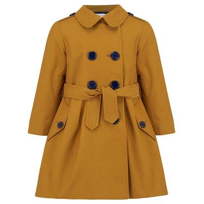 Bayswater Girls Trench Coat - Mustard