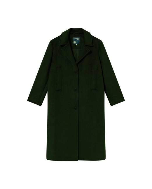 Green wool Rita coat
