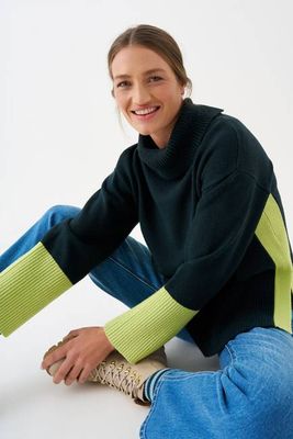 Dawlish Merino Rollneck Boxy Knit