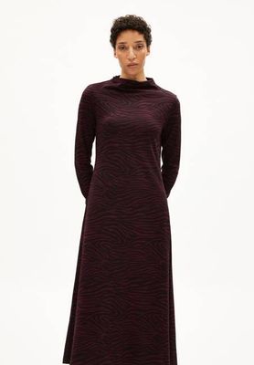 DAILIMAA ZEBRARAA KLEID | dunkle Preiselbeere