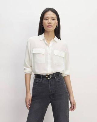 The Utility Shirt in Washable Silk | Off-White