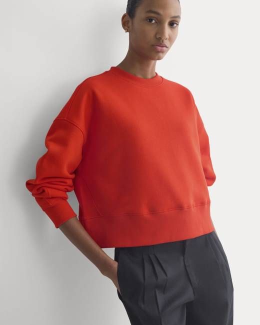 Luxe Fleece Sweatshirt | Fiery Red