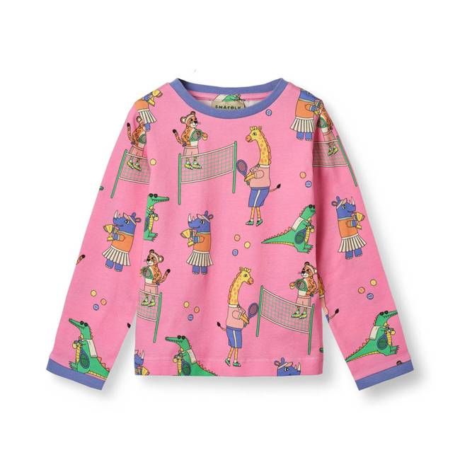 Long-sleeved top with tennis club