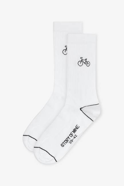Socks with heart black