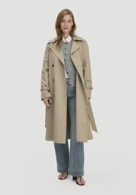 Trench coat Relaxed NATURE SHELL made of pure organic cotton