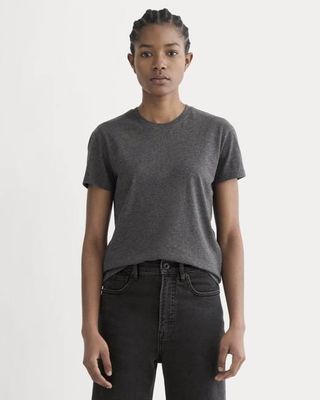 The Slim Crew in Essential Cotton | Heathered Soot