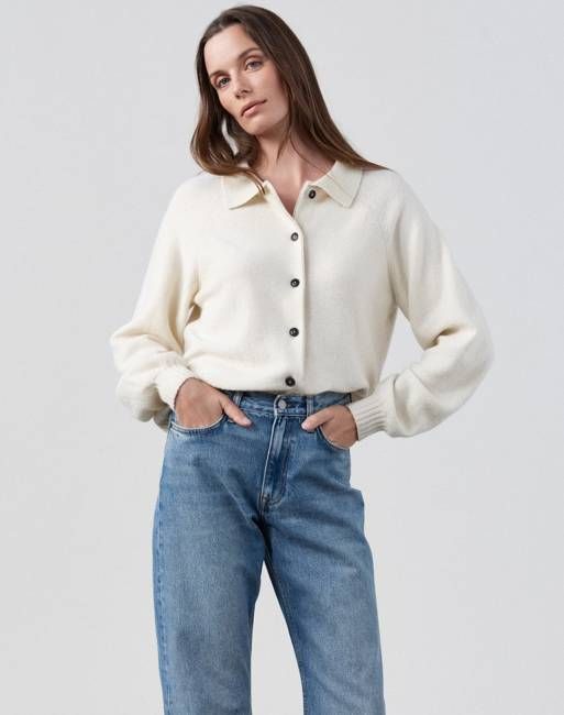 The Collared Button-Up - Undyed Ecru