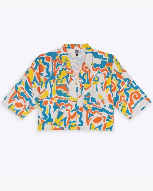 Miss Pompom Bondi Boxy Vacation Shirt