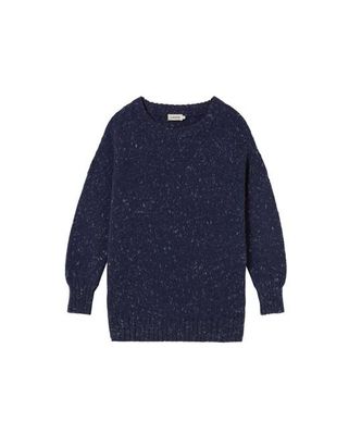 Blue oversize merino wool Liza sweater