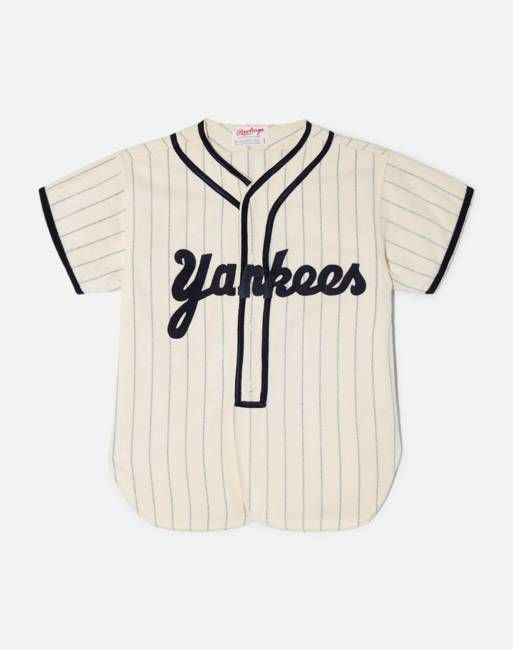 Vintage 80s Flannel Yankees Jersey - #1556