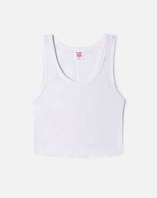 Cropped 60s Tank - Optic White