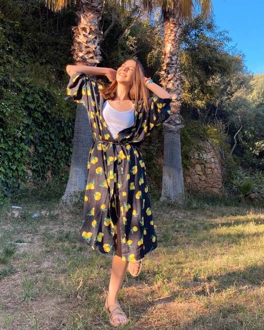 Lemon Melody Kimono - Chillax.co