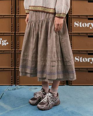 Juniper Skirt - Crispy Bark Gingham