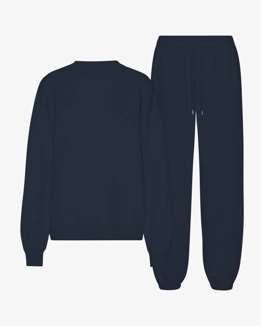 Organic Relaxed Sweatsuit - Navy Blue