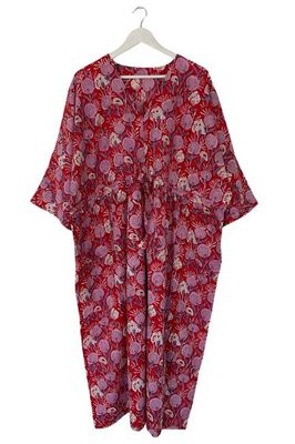 NEU! Midi-Kaftankleid aus Baumwolle Nr. 74