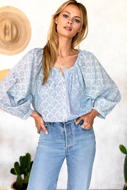 Frances Blouse - Sunday Flowers Organic
