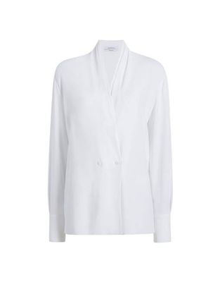 Gathered Neckline Blouse - Resale | White