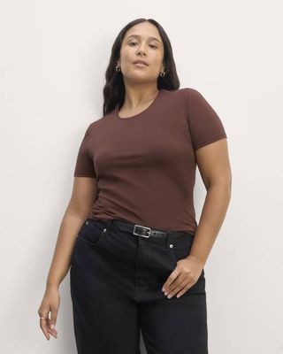 The Form Tee | Dark Mahogany