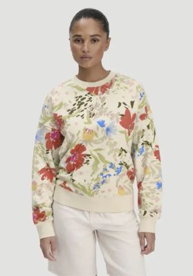 Print sweatshirt oversized made of pure organic cotton