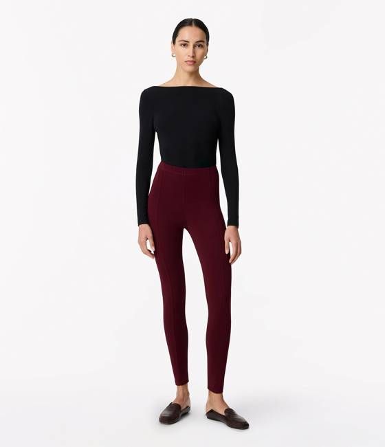 Seamed Legging | Aubergine