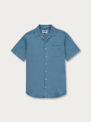 Men's French Blue Arawak Linen Shirt