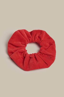 Mimmi - Oversized Corduroy Scrunchie in True Red