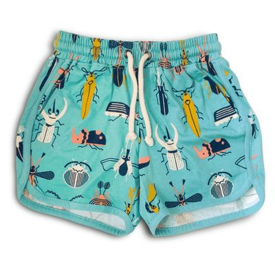 Organic Cotton Ollie Shorts - Beetle Mania Print