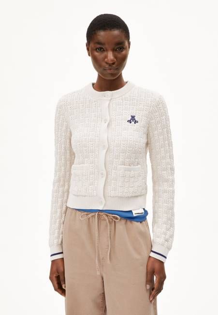 JULIAANAS STRUCTURE CARDIGAN | oatmilk