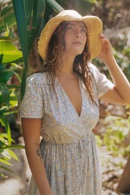 The Dawn Dress | Daisies Blue