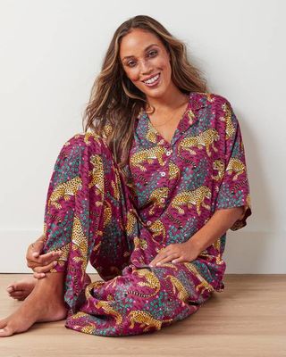 Bagheera - Original Fit Petite Eco Satin Wildest Dreams Set - Wine