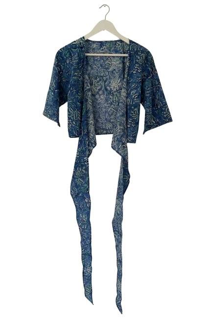 NEW! Block print Wrap Top No. 69