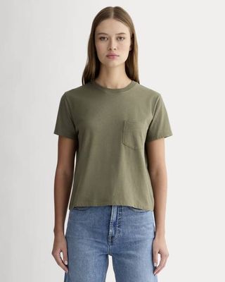 The Organic Cotton Box-Cut Pocket Tee | Kalamata | Pocket