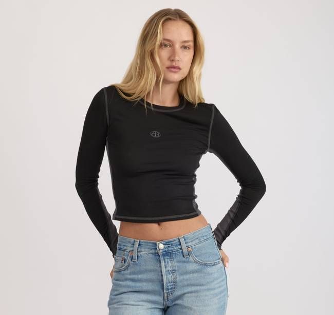 Core Icon Panel Long Sleeve Tee