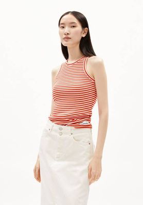 KANITAA STRIPES| poppy red-oatmilk