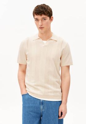 COTTON KNIT POLOSHIRT | pure