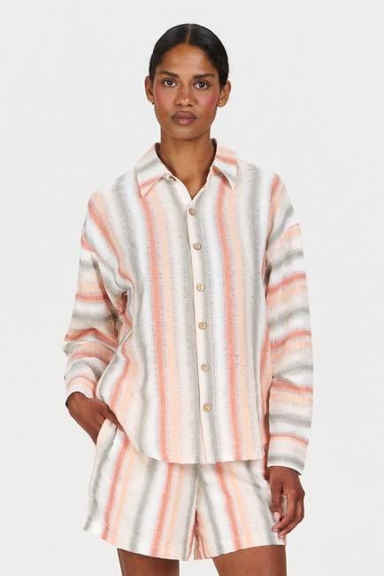 SUNSET Organic Cotton Shirt - Stripe