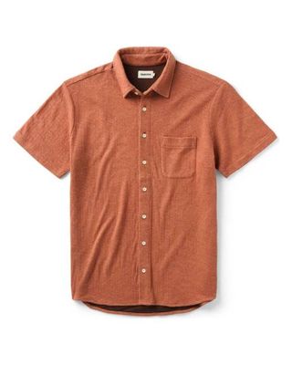 The Short Sleeve California in Heather Driftwood Double Knit