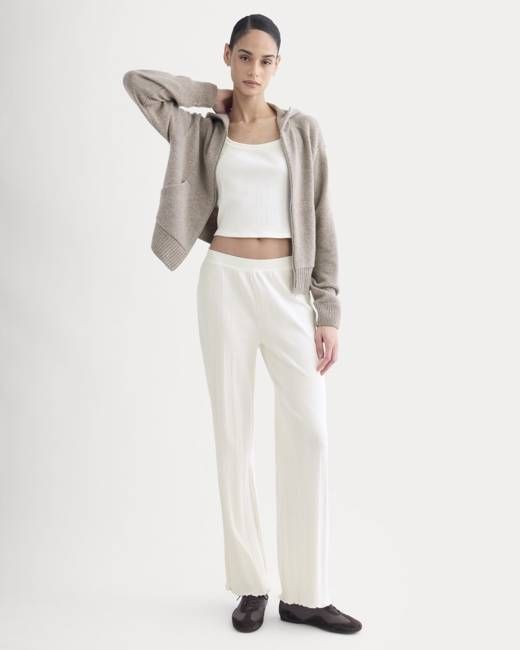 Lounge Rib Pant | Bone