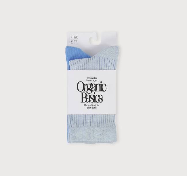 Core Rib Contrast Socks 2-Pack
