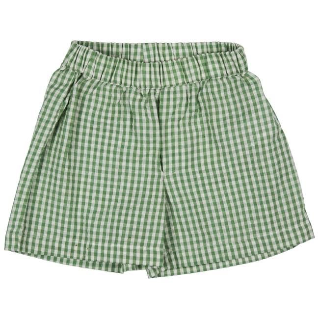 Summer Shorts (Seersucker Check) - Green
