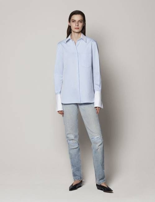 Contrast Men's Shirt - Resale | Blue/White